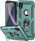 SunStory Compatible with iPhone XR Case with HD Screen Protector, Phone Case with Magnetic Ring Kickstand for iPhone XR 2018,Green...