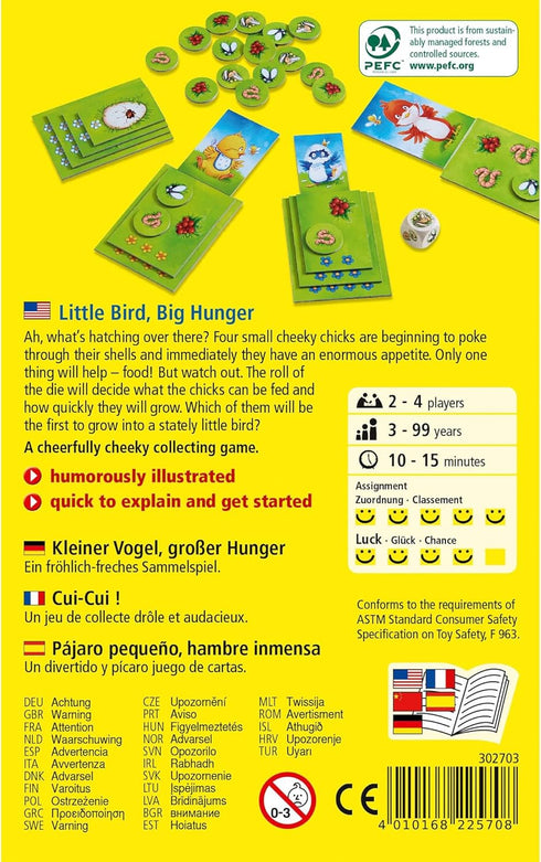 HABA Little Bird, Big Hunger - A Cheerfully Cheeky Collecting Game for Ages 3 and Up (Made in Germany)...