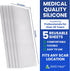 AWD Silicone Scar Sheets for Scar Removal - Extra Thick 0.5mm Silicone Scar Tape for Surgical Scars, C Section, Keloid - Silicone Skin Patches Ext...