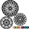 3 Set Silicone Trivet Mats with 1 Extra Large Included | Intricately Carved Insulated Flexible Durable Non Slip Thick Round Premium Trivets for Ho...