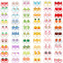 WillingTee 120pcs (60 pairs) Mix Colors Girl's Elastic Hair Ties Soft Rubber Bands Hair Bands Holders Pigtails Hair Accessories for Girls Infants ...