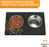 Neater Pet Brands Neater Mat - Waterproof Silicone Pet Bowls Mat - Protect Floors from Food & Water (Midnight Black, 16" x 10" Silicone)...
