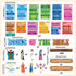 BeYumi Bible Learning Bookshelf Cutouts - 110Pcs Back to School Books of The Bible Learning Bulletin Board Set Faith Religious Christian Vacation ...