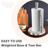OGGI Stainless Steel Paper Towel Holder - with Tension Arm and Tear Bar, 13" Height - Stainless Steel Construction...