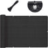 SUNLAX 3'x10' Black Balcony Privacy Screen Fence Windscreen Cover Fabric Shade Netting Mesh Cloth with Grommets UV Protection for Patio, Backyard,...