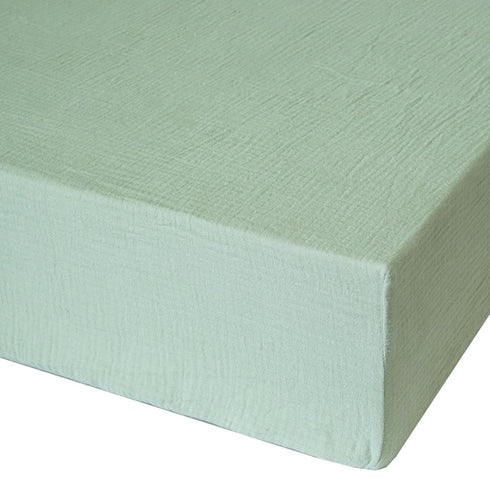 Muslin Crib Sheets, Neutral Crib Sheet for Boys Baby Girl, Soft Cotton Fitted Crib Sheet for Standard Crib Mattress and Toddler Bed Mattress, Ligh...
