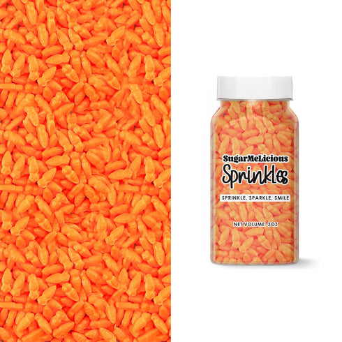 SugarMeLicious Carrot Sprinkles, Festive Sprinkle Mix for Baking & Decorating, Perfect for Cakes, Cupcakes, Cookies, and Desserts (3 oz)...