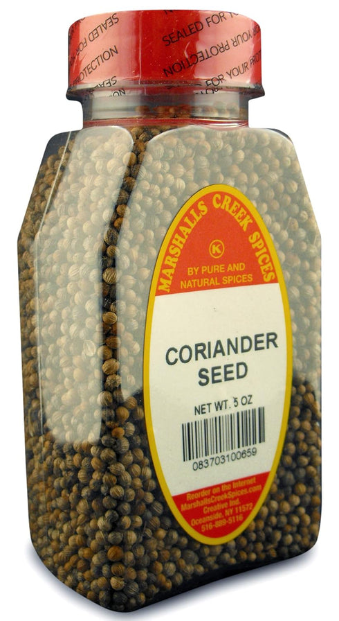 CORIANDER SEED WHOLE FRESHLY PACKED IN LARGE JARS, spices, herbs, seasonings...