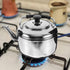 Alipis Stovetop Tea Kettle, 4L Stainless Steel Whistling Water Kettle with Cool Handle, Stove Top Household Water Boiler Water Pot for Home, Kitch...
