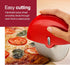 Zyliss Pizza Wheel - Handheld Pizza Cutter with Removable Blade - Plastic Pizza Cutter with Stainless Steel Blade - Kitchen Tool and Gadget for Ri...