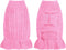 Small Dog Sweater Pet Christmas Sweater Dress for Dogs Cat Pet for Winter Christmas Holiday Breathable Ruffle Hem Design (Pink, Medium)...