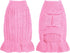 Small Dog Sweater Pet Christmas Sweater Dress for Dogs Cat Pet for Winter Christmas Holiday Breathable Ruffle Hem Design (Pink, Medium)...