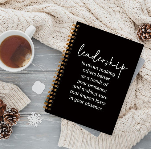 Leadership Definition Notebook Journal for Work Office School,Best Leader Gifts,Employee Gift for Boss,Appreciation Gift for Leader,Thank You Gift...