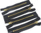 YAKA 20pcs Jeans Zippers Black Zippers Brass Black 4 inch...