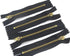 YAKA 20pcs Jeans Zippers Black Zippers Brass Black 4 inch...