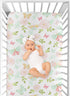 Sweet Jojo Designs Blush Pink, Mint and White Watercolor Rose Baby or Toddler Fitted Crib Sheet for Butterfly Floral Collection...