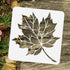 FINGERINSPIRE 5PCS Maple Leaf Stencils 3.9/5.9/7.9/9.8/11.8inch Square Leaves Painting Stencil Autumn Plants Stencil Plastic PET Drawing Template ...