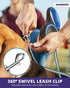 Retractable Dog Leash Add-On Accessory - Hand and Wrist Strap - for greater comfort, loosen Grip for your hands and better control - Classic Blue...