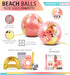 POZA Inflatable Beach Balls Set of 2 - Elegant Glitter Confetti Premium Floaters, Heavy Duty Vinyl Floatation Pool Toys for Pool Beach Party, UV R...