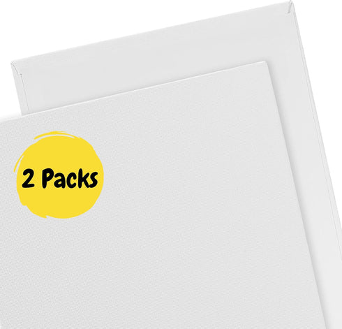 Mr. Pen- Canvas Panels, 2 Pack, 8x10 Inch, Triple Primed for Oil & Acrylic Paints, Canvas Boards for Painting, Painting, Drawing & Art Supplies, B...