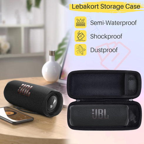 Hard Case Compatible with JBL Flip 6 Flip 5 Flip 4 Waterproof Portable Bluetooth Wireless Speaker (Pink Case)...