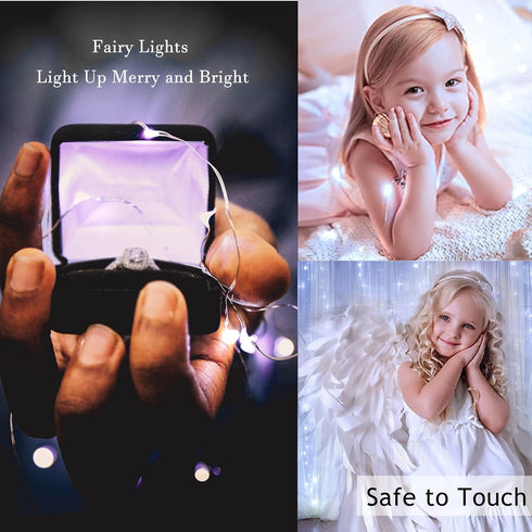 15 Packs Fairy String Lights, 6.6FT 20 LED Battery Operated Silver Copper Wire Starry String Light for DIY Party Christmas Costume Wedding Easter ...