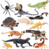 Toymany 12PCS Reptile Animal Figurine Toys Set, Cold Blooded Amphibians Desert Animal Figures with Komodo Dragon Lizard Snake Chameleon Rainforest...