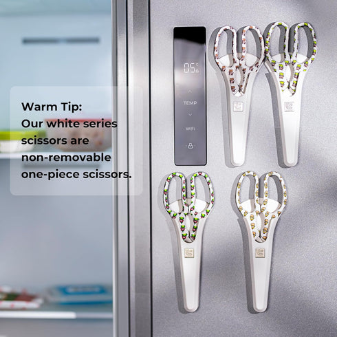 Linoroso Kitchen Scissors Heavy Duty Kitchen Shears with Magnetic Holder Made with Japanese Steel 4034, Multipurpose Ultra Sharp Cooking Scissors ...