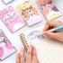 Cute Sticky Notes, 6 Pack 270 Sheets Kawaii Cartoon Animal Sticky Notes, Mini Cartoon Notes Animals Shape Markers Flags Self-Stick Memo Pads for S...