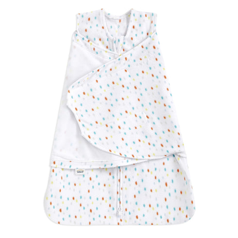 HALO Micro-Fleece Sleepsack Swaddle, 3-Way Adjustable Wearable Blanket, TOG 3.0, Confetti, Small, 3-6 Months...