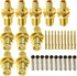 TUOLNK RPSMA Coax Connector RP SMA Female Crimp Coaxial Adapter RP-SMA Female Bulkhead Converter for RG58 RG142 Coaxial Cable 10pcs...