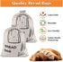 Bread Bags, 2 Pack Linen Bread Bags, Bread Bags for Homemade Bread Storage with Drawstring — Plastic Lined, Reusable Gift Bag for Housewarming, We...