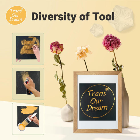 TransOurDream Easy Cut Stencils for Crafts (12"x12", 20 Sheets) Reusable Acetate Mylar for Vinyl Cutting Plastic Blanks Sheets for Spray Painting,...