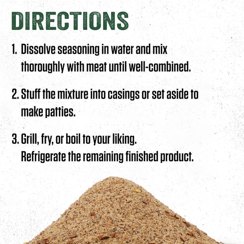 LEM Products Backwoods Cajun Fresh Sausage Seasoning, Ideal for Wild Game and Domestic Meat, Seasons Up to 25 Pounds of Meat, 12 Ounce Packet...