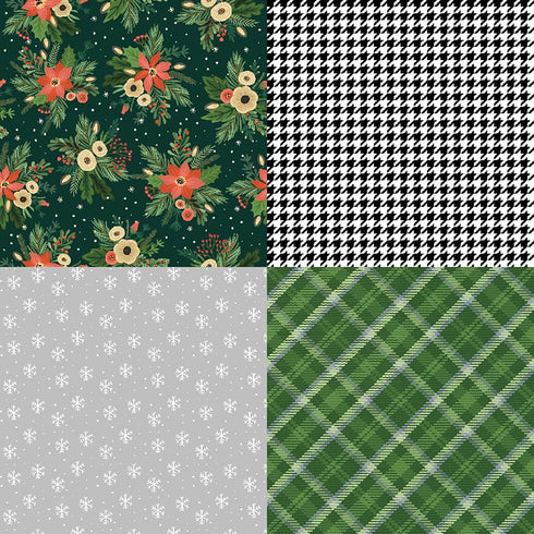 Scrapbook Paper Pad - 6"×6” - 24 Sheets Christmas Scrapbooking Supplies Kit - 160gsm Single-Sided Pattern Paper, Designer Planner Paper, Junk Jour...