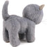Ice King Bear Fluffy Little Cat Stuffed Animal Small Plush Toy 6 Inches (Gray)...