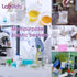 4pcs of Stackable Plastic Beakers, Vol.500ml, PP Material, with Molded Graduation, LVB004...