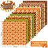 Whaline 24Pcs Fall Pattern Paper with Stickers 12 Design Double-Sided Autumn Scrapbook Specialty Paper Fall Leaves Craft Paper Folded Flat for DIY...