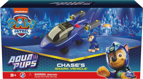 Paw Patrol Aqua Pups, Chase Transforming Shark Vehicle with Collectible Action Figure, Kids Toys for Ages 3 and up...
