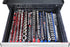 Ernst Manufacturing 8-Inch Magnetic Socket Organizer with 9 3/8-Inch Twist Lock Clips, Red (8411M-Red-3/8)...