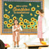 Sunflower Bulletin Board Decoration Sun Flower Cutout Set with Butterflies Fences Bulletin Cardboard with Motivational Sayings Cutouts for Classro...
