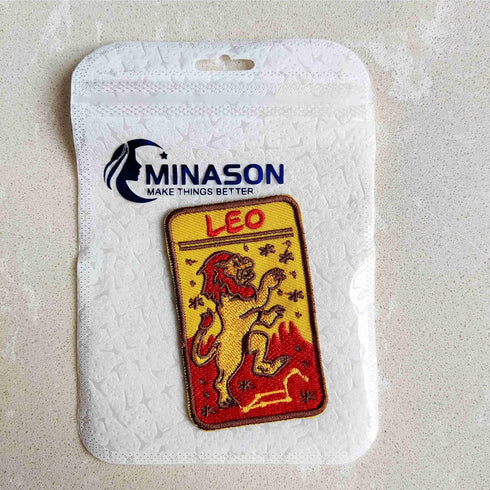 12 Zodiac Patch Emblem Badge Leo Constellation Iron Patch Embroidered Sew Patches for Girl Skirt Dress Kid's Bag T-Shirt Clothes (Zodiac Patch 11)...