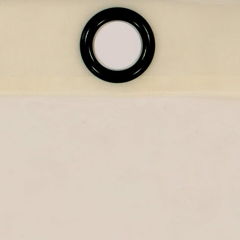 Odor Neutralizing Sheer Voile Grommet Window Curtain for Bedroom or Living Room (1 Panel), 59 in x 95 in, Ivory...
