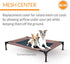 K&H Pet Products Original Pet Cot Replacement Cover (Cot Sold Separately) - Chocolate/Black Mesh, Medium 25 X 32 Inches...