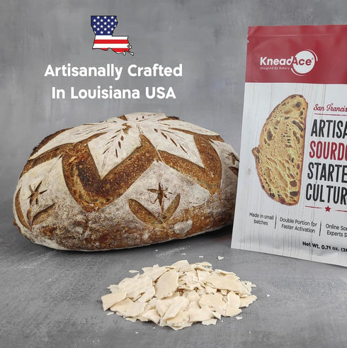 KneadAce Sourdough Starter Culture, Fast Activation Sour dough Starter, Your Cornerstone of Perfect Sourdough Bread Baking....
