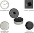 Wall Clock Safe - 10-Inch Battery-Operated Analog Timepiece with Hidden Shelf Storage for Secret Compartment Items and More by Stalwart (Silver/Wh...