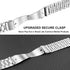 TRUMiRR Silver Band Sets for Fossil Women's Gen 5 Carlyle/Garrett/Julianna Smart Watch, 22mm Solid Stainless Steel Metal + Mesh Watchband Quick Re...