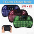 BFTECH Tricolor Mini Wireless Touch Keyboard Handheld Remote, Touchpad Mouse Combo, 3 Color LED Backlit Remote Control for Android TV Box, PS3 Xbo...