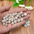 50 pcs Rhinestone Embellishments Crystal Button Silver Flatback DIY Craft for Flower Headband Dress Decoration Accessory 12mm (Silver Back Pearl)...