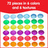 edxeducation-13841 Tactile Shells - Set of 72 - Translucent - 6 Textures and Colors - Ages 18m+ - Explore STEM concepts via Light Panels and Senso...